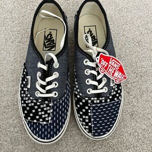 NWT Vans Patchwork Denim Sneakers, W7
